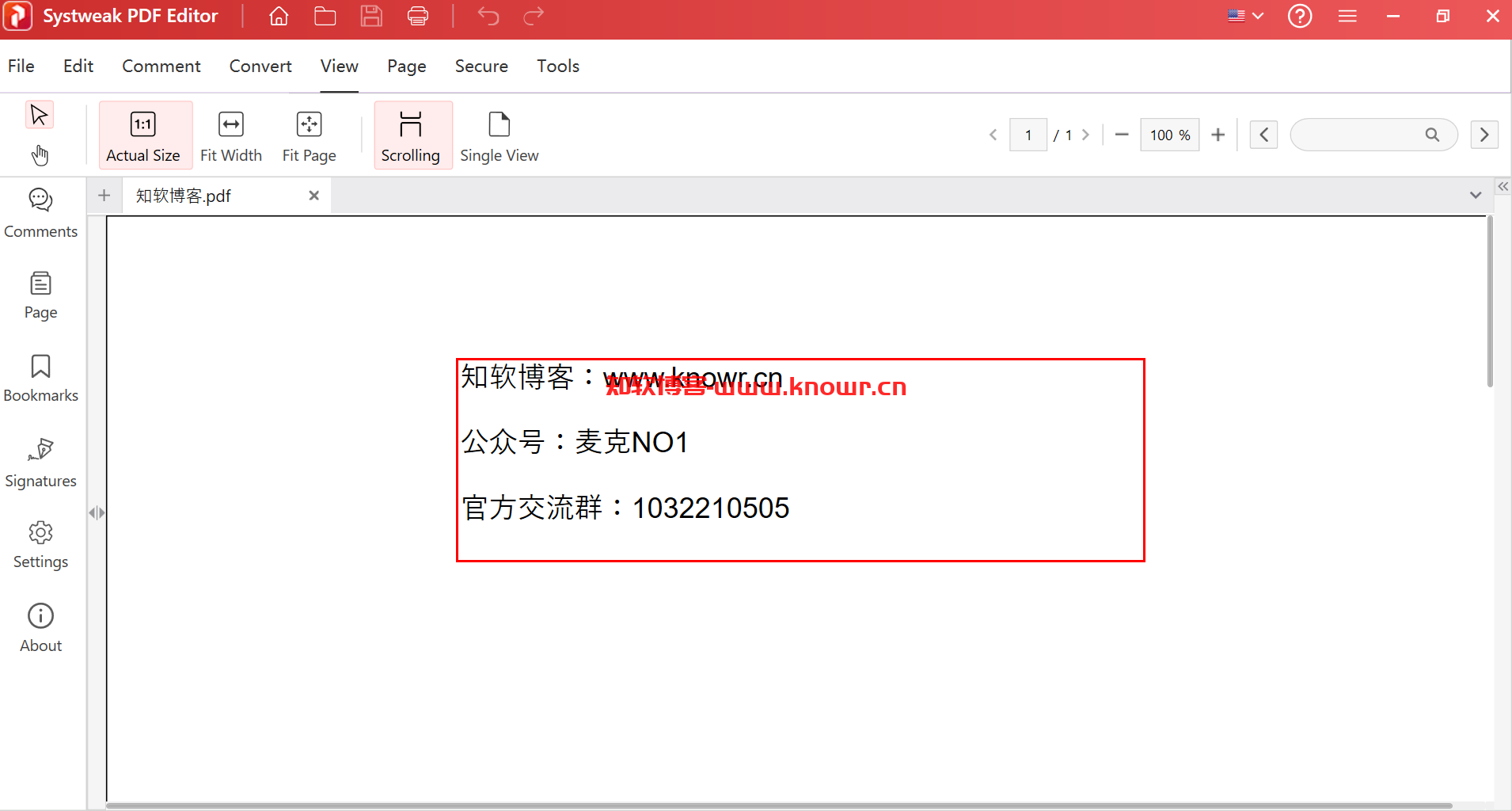 Systweak PDF Editor 破解版.png
