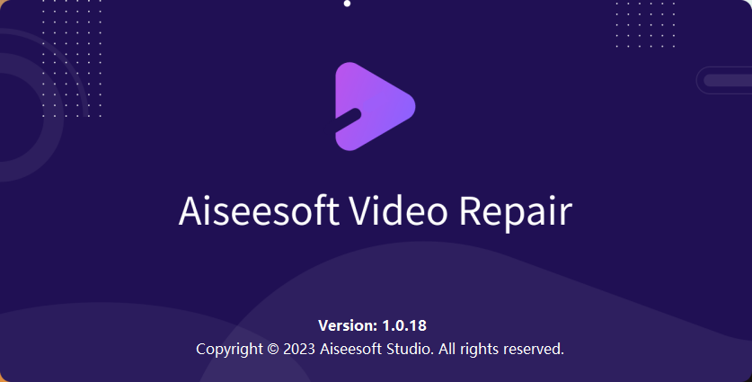 视频修复工具 Aiseesoft Video Repair v1.0.20 破解版