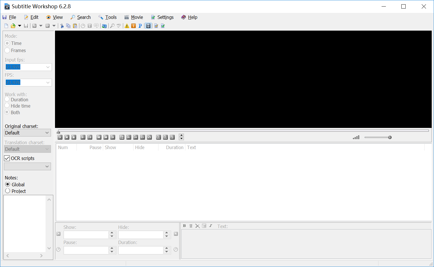 字幕制作软件 Subtitle WorkShop v6.2.8 绿色便捷版