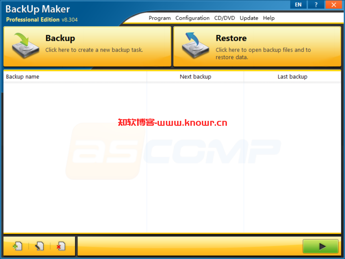 数据备份软件 ASCOMP BackUp Maker v8.304 多语言绿色版