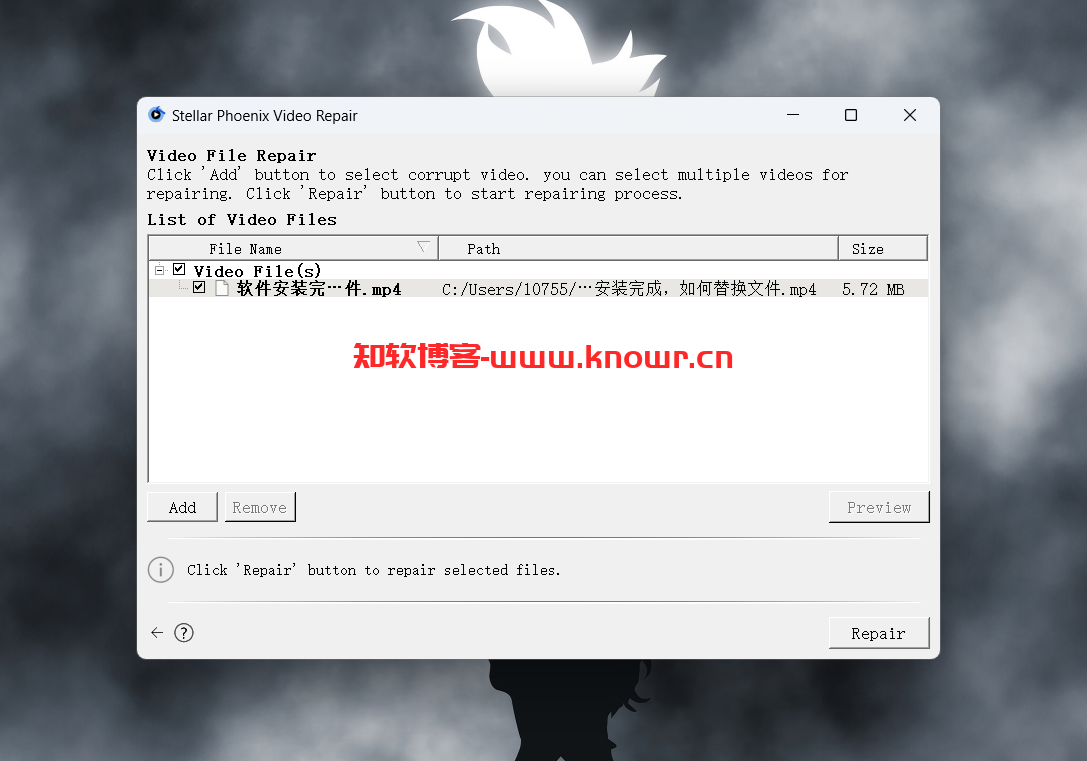 Stellar Phoenix Video Repair 破解版.png