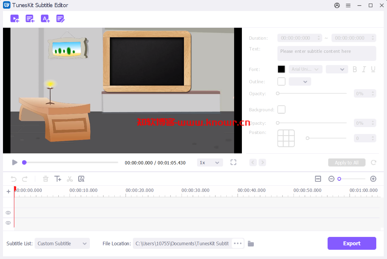 TunesKit Subtitle Editor 2.png