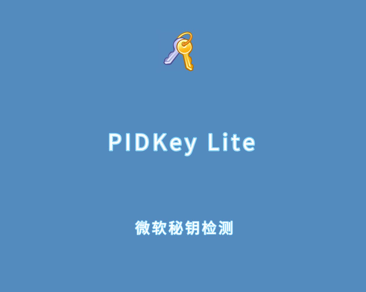 PIDKey Lite v1.64.4 b48 单文件绿色版-微软产品密钥检测工具